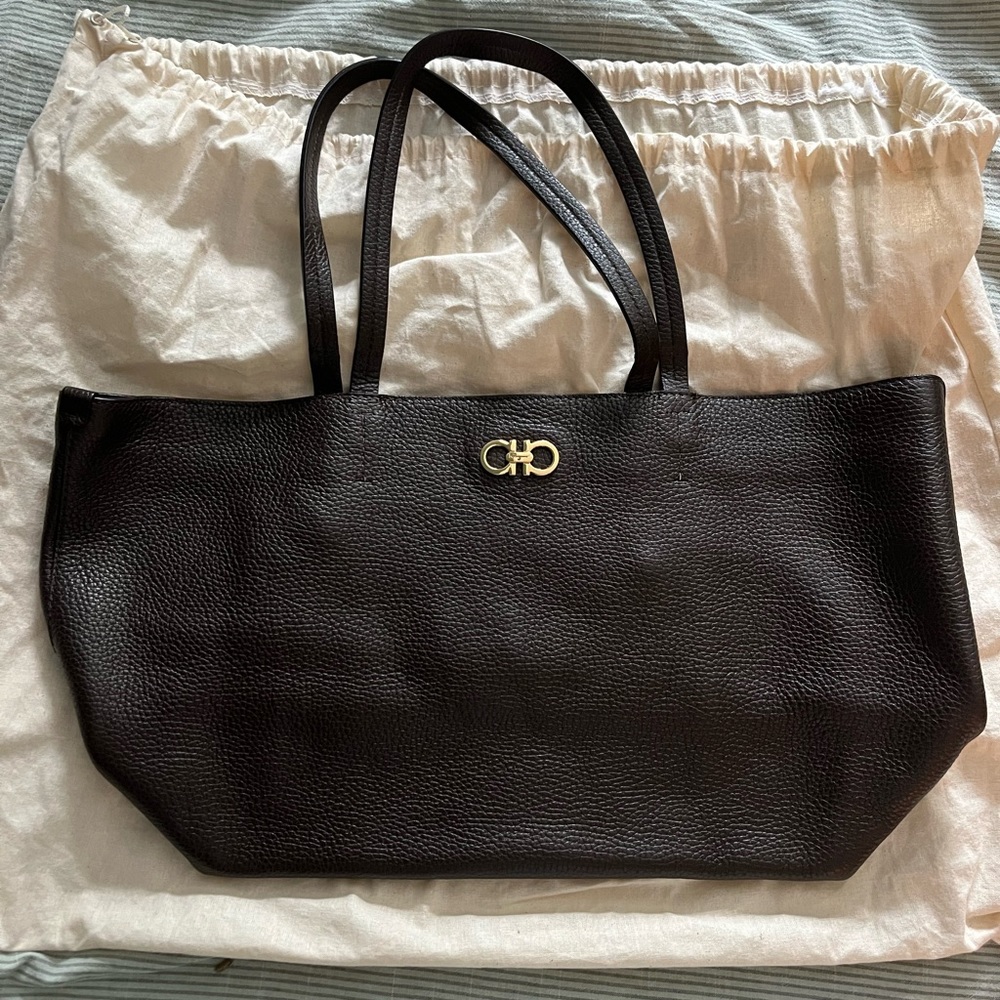Brown Bice Salvatore Ferragamo Handbag Tote